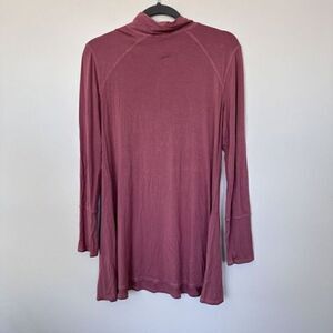 Cable & Gauge Long Sleeve Turtleneck Mauve Shirt Dress M